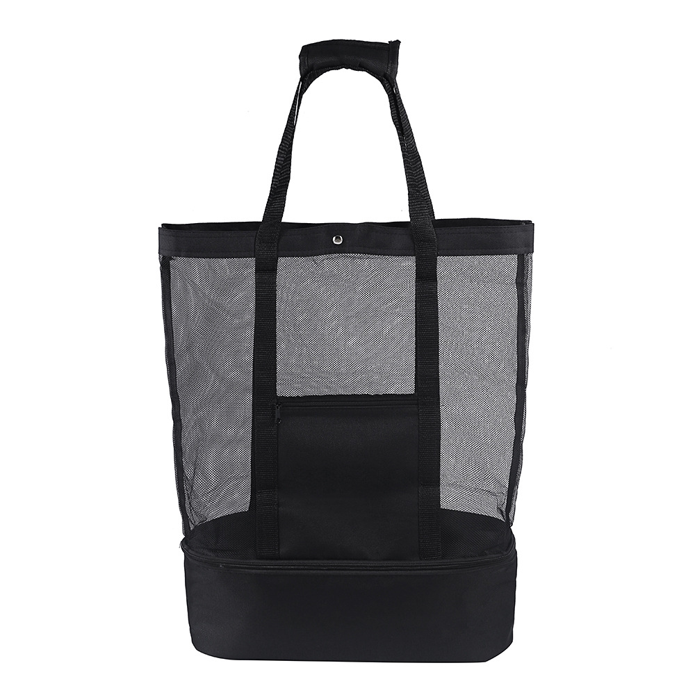 Mesh Beach Tote WIth Cooler